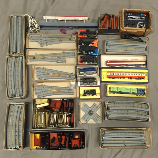 KATUMI P-2P パワーパック エンドウ TER 高架線橋脚 直線 線路 レール 含む HOゲージ 鉄道模型 まとめセット